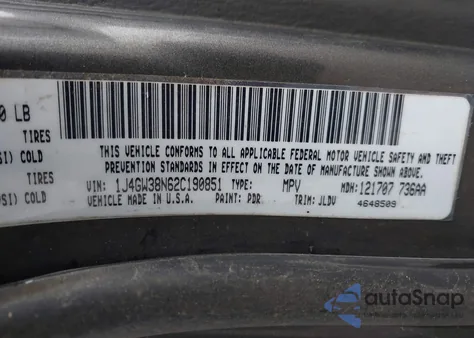 2002 Jeep Grand Cherokee Sport z USA, uszkodzony, nr VIN 1J4GW38N62C190851